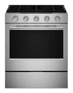 KitchenAid 30" 5.0 cu. ft. Smart Slide-in Gas Range with Convection Cooking Modes, PrintShield Stainless 2