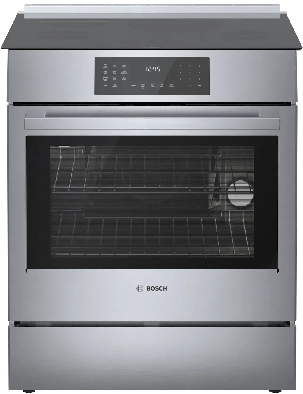 Bosch 800 Series 30" Induction Slide-in Range, Stainless Steel 1