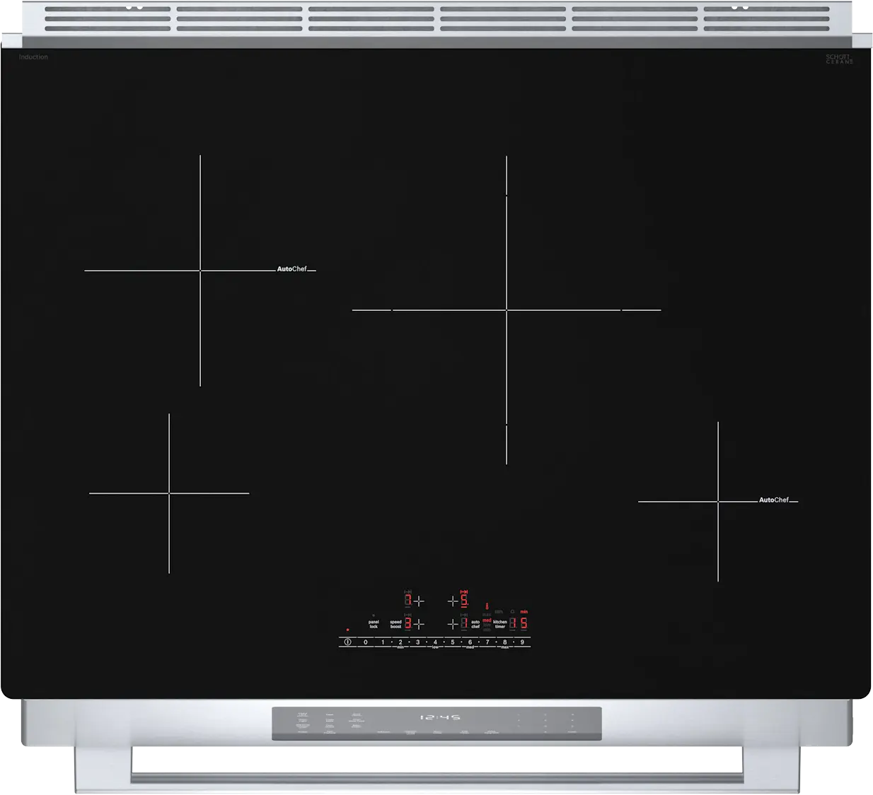 Bosch 800 Series 30" Induction Slide-in Range, Stainless Steel 4