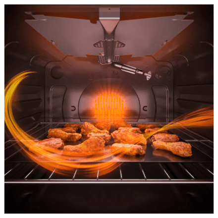 GE 30" 5.0 cu. ft. Free-Standing Electric Convection Range with No-Preheat Air Fry, Stainless Steel 3