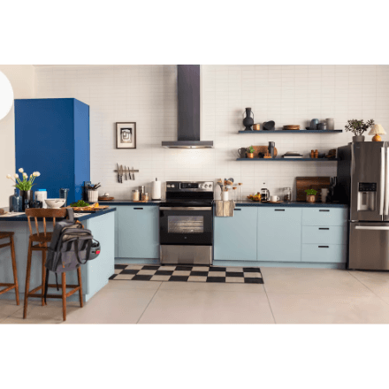 GE 30" 5.0 cu. ft. Free-Standing Electric Convection Range with No-Preheat Air Fry, Stainless Steel 4
