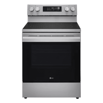 LG 30" 6.3 cu. ft. Smart Electric Range with Air Fry and EasyClean, Stainless Steel
