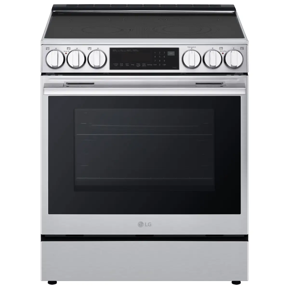 LG 30" 6.3 cu. ft. Electric Slide-in Range with EasyClean and WideView, Stainless Steel