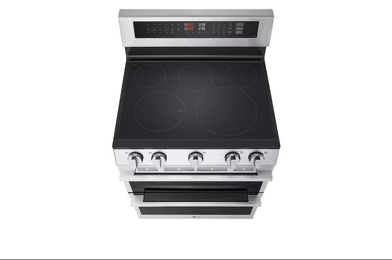 LG 30" 7.3 cu. ft. Smart Electric Double Oven Freestanding Range with ProBake Convection, Air Fry and Air Sous Vide, Stainless Steel 4