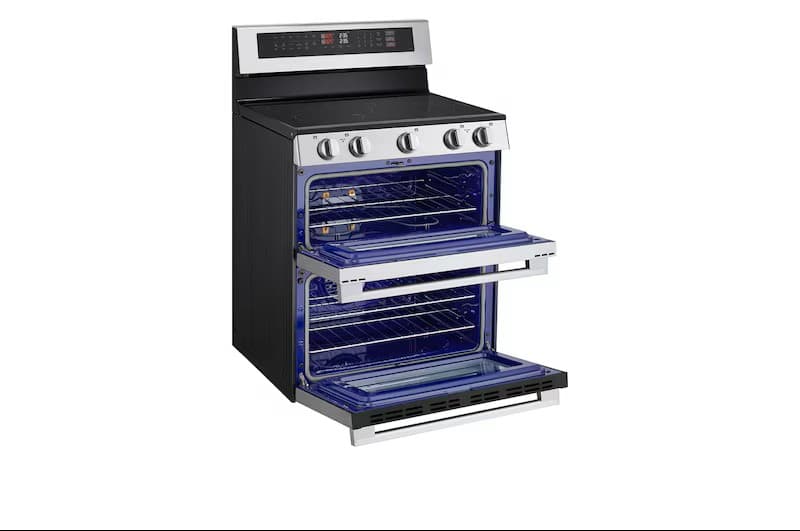 LG 30" 7.3 cu. ft. Smart Electric Double Oven Freestanding Range with ProBake Convection, Air Fry and Air Sous Vide, Stainless Steel 5